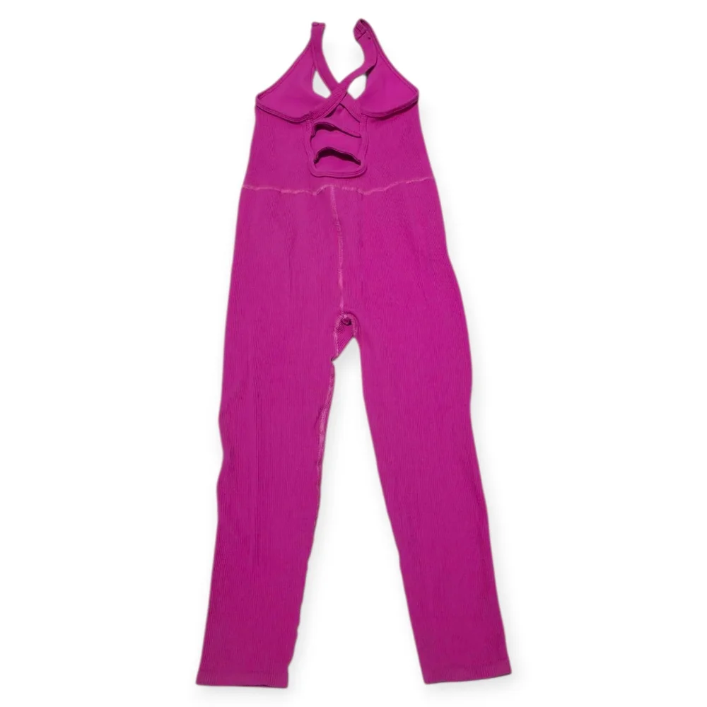 Free People Movement Throw Active One Piece Ribbed Sleeveless Jumpsuit